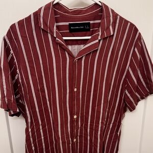 Men's Short Sleeve Abercrombie & Fitch Button Up